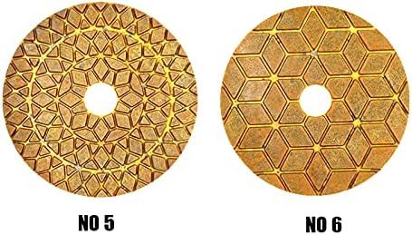 6pcs/conjunto Almofadas Super Diamond Polishing de 4 polegadas Padrama de polimento úmido de títulos de cobre de 100 mm Para
