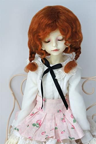 JD644 7-8 polegadas 18-20cm 1/4 MSD Baby Baby Curly Mini Twintail Mohair BJD Doll Wigs