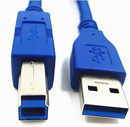 Cabo Bluwee USB 3.0 - Tipo A -Male para Tipo B -Mase - 2 pés - azul redondo