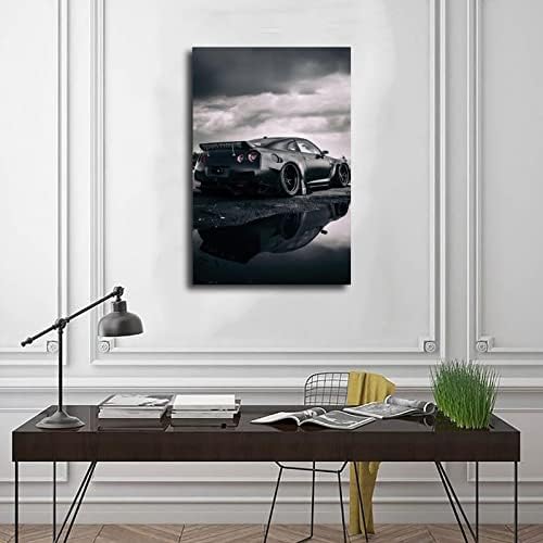 Yolanch R35 Poster JDM Poster GTR Poster Sports Car pôsteres de tela de tela decoração de quarto de decoração de