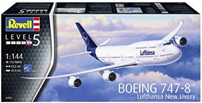 Revell 03891, Boeing 747-8 Lufthansa New Divertido, modelo de escala plástica 1: 144