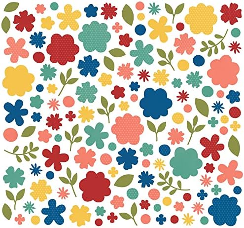 Color Vibe Cardstock Flowers Bits & Pieces 143/PKG-BOLDS