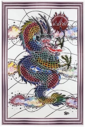 Batik Art Painting, Warrior Dragon by Agung