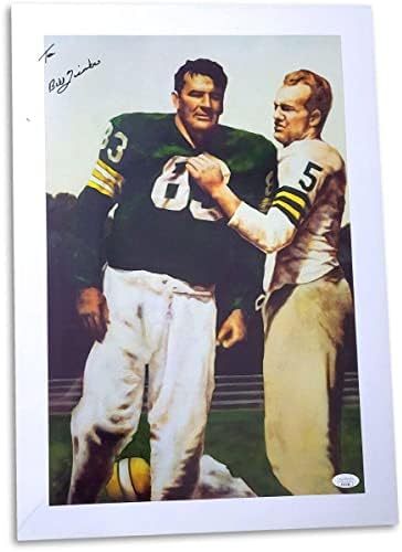 Bill Quinlan assinou autografado 14x20 Photo Imprimir Green Bay Packers JSA AB55186 - fotos da NFL autografadas
