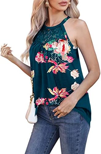 Top Tee Teen Girls adolescentes sem mangas renda de algodão pescoço lounge floral plissout cami camisole tank camiseta 6x