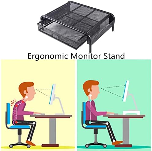YCOCO Monitor Stand Riser Riser Riser Mesa Organizador de mesa Stand Desktop Prints Stand para laptop Prateleira de armazenamento