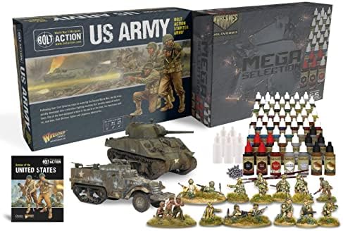 Wargames entregou o pintor do exército e o pacote de ação em miniatura do exército mega seleção de pintura em miniatura e o conjunto