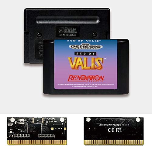 Aditi Syd of Valis - Label dos EUA Flashkit MD Electroless Gold PCB Card para Sega Genesis Megadrive Console