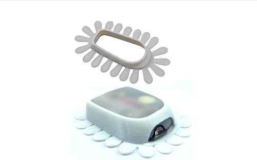 Pacote de dexcom/omnipod gripshield by deck my diabetes- para diabéticos ativos - branco brilhante
