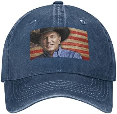 Capas de beisebol jeans para homens/mulheres para George ou Strait Baseball Cap Ajuste Classic Youth Cap Hat Black Black