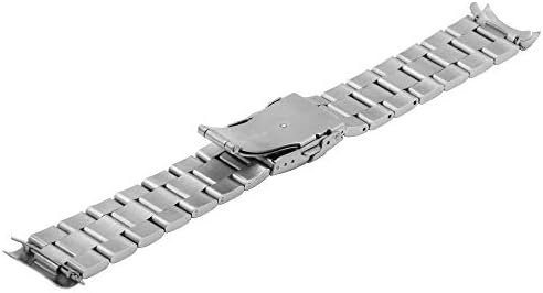 Juntan Aço inoxidável Curvido End afinada 20mm 22mm Relógio Band Metal Watch Straplelet Implantment Double Fliplock