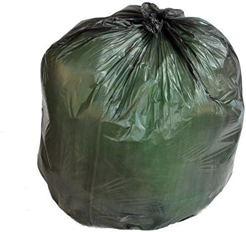 Sacos de lixo de Platticlemill 20-30 galões, alta densidade: preto, 8 mícrons, 30x37, 500 sacos.