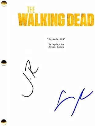 Steven Yeun e Jon Bernthal assinaram autógrafo The Walking Dead Episódio 104 Script - Costarring: Norman Reedus, Andrew Lincoln, Chandler