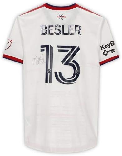 Nick Besler Real Salt Lake Lake autografado Match 13 White Jersey da temporada de 2020 MLS - camisas de futebol autografadas