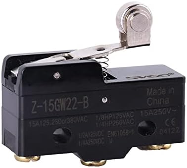 Interruptores industriais dobradiças de rolos curtos normalmente abertos/fechados interruptor limite da alavanca Z-15GW22-b