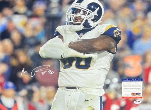 Michael Brockers - St. Louis Rams assinou W. Inscript. 16x20 Photo PSA 8A53370 - Fotos autografadas da NFL