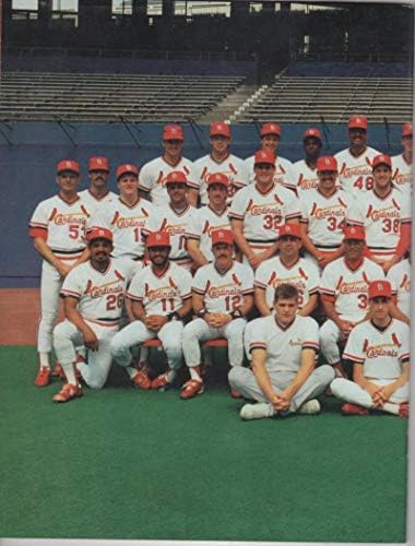 1988 ST. Louis Cardinals Anuário Team Photo Grande condição