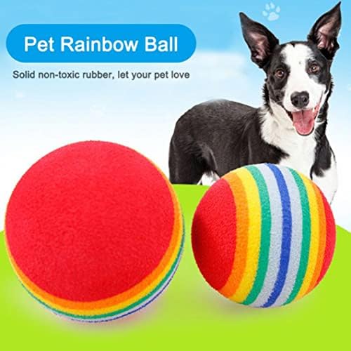 CAT Rainbow Ball Foam Dog Exercício Treinamento de Brinquedos Prática Bolas de Prática Coloridas 30pcs Ferramenta de Prática