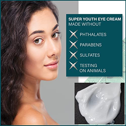 TrueGleam Super Youth Treatment Cream, anti -envelhecimento sob tratamento ocular para sacolas, inchaço, rugas e manchas