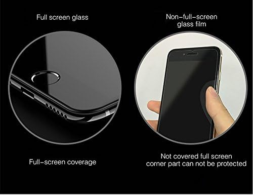iPhone 7/8 Protetor de tela de vidro de capa completa, coleção Etech [3 pacote] Protetor de tela de vidro temperado com cobertura