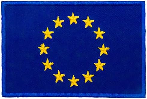A-One Bulgária Flag country Metal Badge Pin+Bandeira da EU Patch de emblema do símbolo, pino de colarinho para tampa de guarnição Battlefress, patche para decorar a jaqueta jeans Botas calças No.426p+086