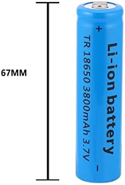 OHKEIYOY 4 PCS 3.7V 3800mAh Bateria de íons de lítio recarregável, 18650 Bateria de íons de lítio 18650 Botão de íons de lítio superior