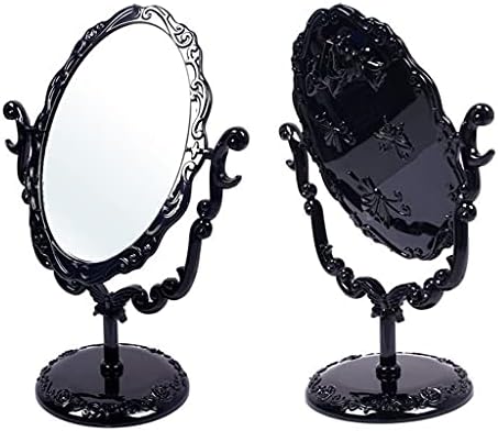 Espelho de maquiagem redondo jjry, espelho de maquiagem, espelho de salão de salão de salão de salão esculpido vintage,