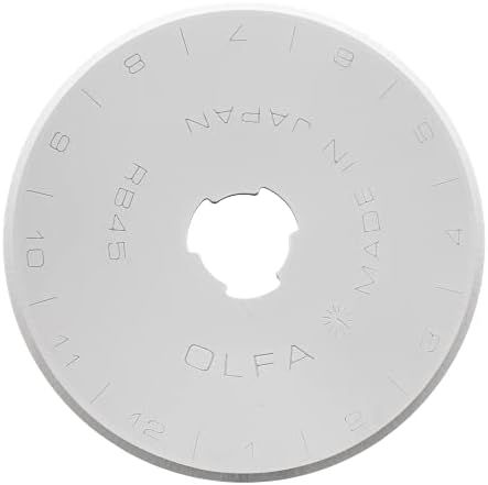 Lâminas de substituição de cortador rotativo de 45 mm de 45 mm, 5 lâminas - lâmina de cortador de tecido rotativo circular de aço de