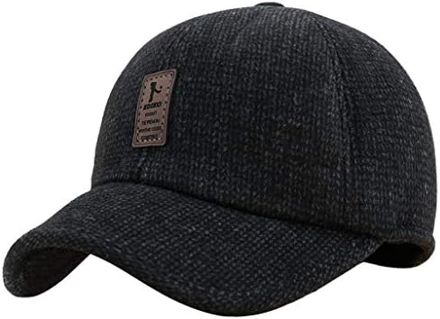 Capace de beisebol masculino Warm Brim Brim Winter Trucker Hat Hat