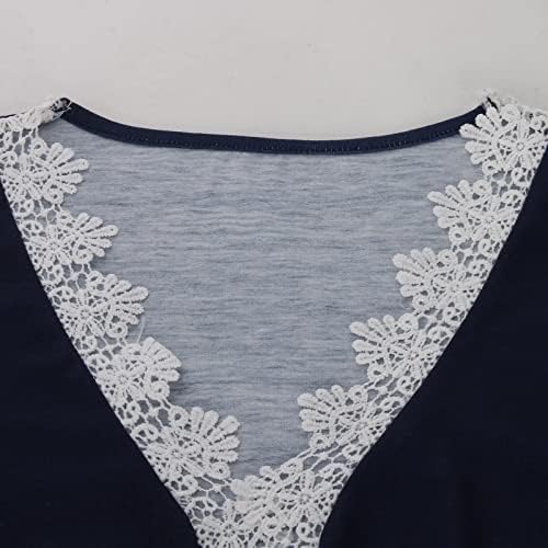 Tshirt de blusa de verão no outono para mulheres 2023 Manga curta Cotton Cotton Deep V Gradiente Floral Camisa Floral 5K 5K 5K