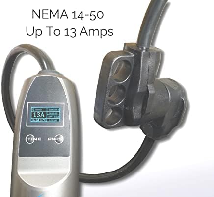 Inteset NEMA 5-15P a 14-50R 12in EV Adaptador Cord para uso apenas com variáveis ​​carregadores EV portáteis de amperagem