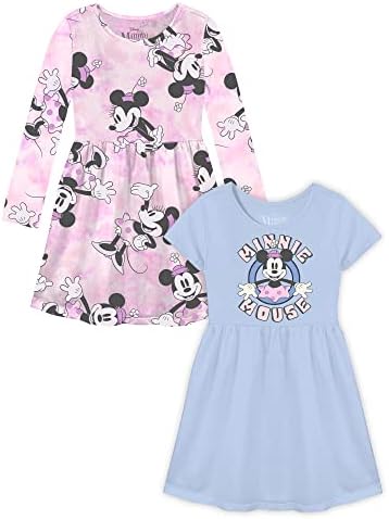 Disney Big Girl da Minnie Mouse de Minnie, vestidos azuis rosa bonitos
