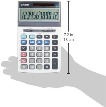 Notebook da Calculadora de 12 dígitos Casio JS200WN