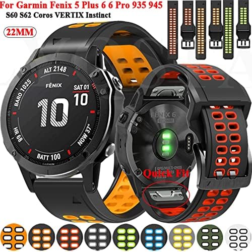 Teysha 22mm Smart Watch Band tapas para Garmin Fenix7 Instinct Fenix ​​5 5Plus 6 6Pro 935 945 Bracelete Quick Fit Sport Sport Correa