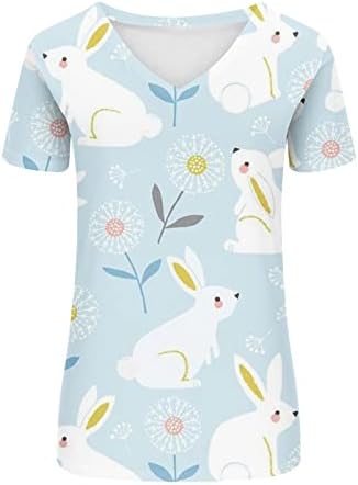 Camiseta floral blusa gráfica para meninas adolescentes boat de algodão de manga curta v pesco