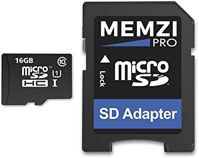 MEMZI PRO 16GB CLASS 10 90MB/S MICRO SDHC CARTÃO de memória com adaptador SD para telefones celulares HTC Desire