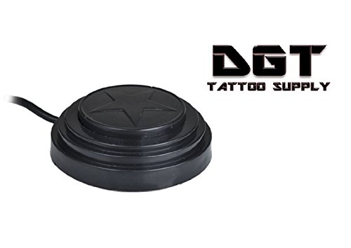 DGT PRO 360 ° Redonda de estrela redonda Tattoo Foot Pedal Switch Supply de 5'ft