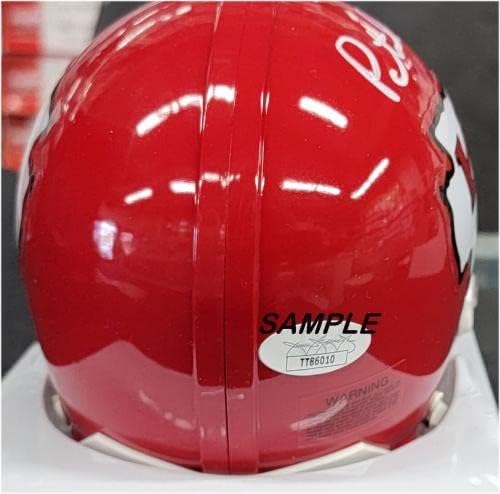 Patrick Mahomes assinou RC Autograph Mini Capacete Kansas City Chiefs JSA COA - Mini capacetes autografados da NFL