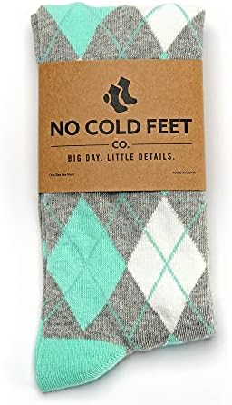 Sem meias verdes sem pés frios 8 pacote - meias confortáveis ​​para noivos para o dia do casamento