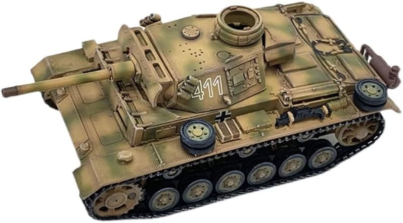 Artisan WWII Alemanha Panzer III Tanque de Flamerower Flammflage 1/72 Modelo pré-construído do tanque ABS