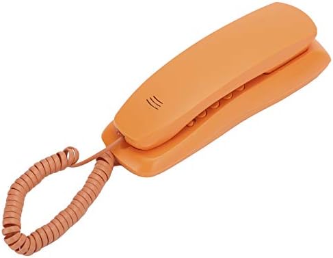 Hoopoocolor portátil Telefone fino, mão de obra requintada, cor bonita, telefone com fio de linha única, feita de corpo leve