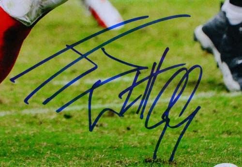 JJ Watt autografou Houston Texans 16x20 Red Jersey Photo- JSA w/holo *Blue - fotos autografadas da NFL