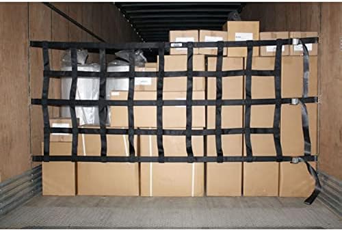 Controle de carga dos EUA rede de carga pesada com fivelas de came e acessórios de e-track, 42 ​​polegadas x 82 polegadas com