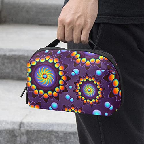 Sacos de bolsas portáteis de organizações eletrônicas de arte colorida de deslocamento de deslocamento para discos rígidos