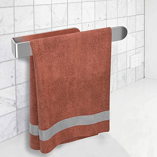 Suporte de toalha de mão de banheiro para banheiro, toalha de toalha montada para cozinha, barra de toalha adesiva