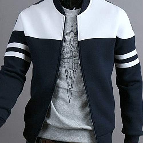 Jaqueta de couro de Ymosrh masculino Moda de couro de outono de inverno Zipper Sportswear Patchwork Jaqueta de manga