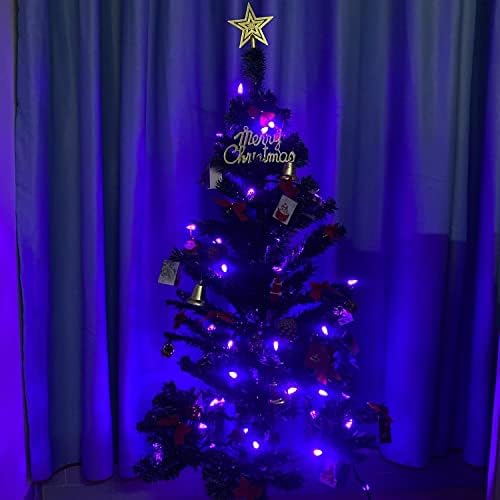 1001 Lightsupply Limited Purple Christmas Lights 17ft 50 LED Green Wire Fairy Starry Mini String Lights com plug -in,