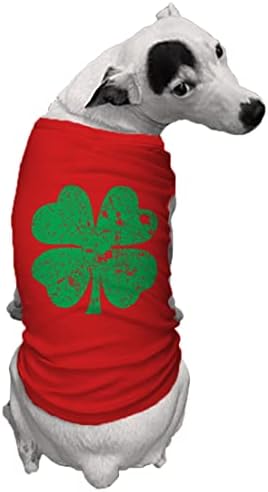 Camisa de cachorro verde de quatro folhas verde de quatro folhas