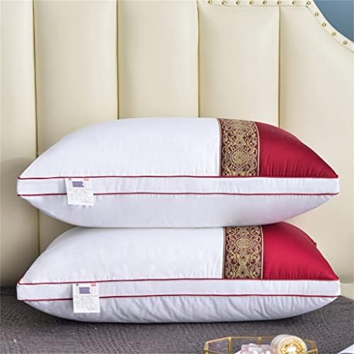 Travesseiros zsedp super macios confortáveis ​​para dormir lateral e costas para dormir travesseiro de pescoço de penas respirável
