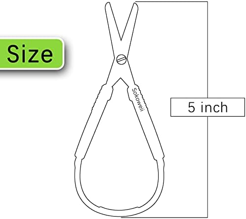 Mini Mini Loop Scissors de 5 polegadas para crianças, design adaptativo, alças de aperto fácil abertura)